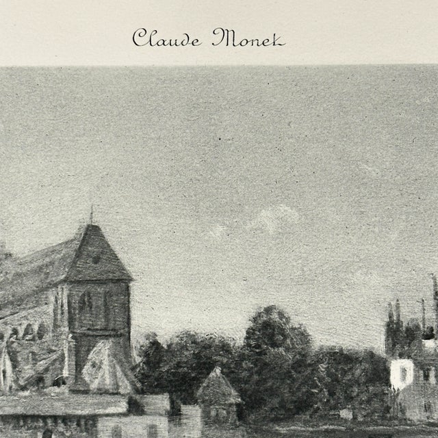 Traditional Claude Monet (After) - ‘L'Église De Vernon’ Heliogravure (1897) For Sale - Image 3 of 5