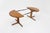 Vintage Danish round extendable dining table from the 1960s made of solid teak wood. This Danish dining table can be...