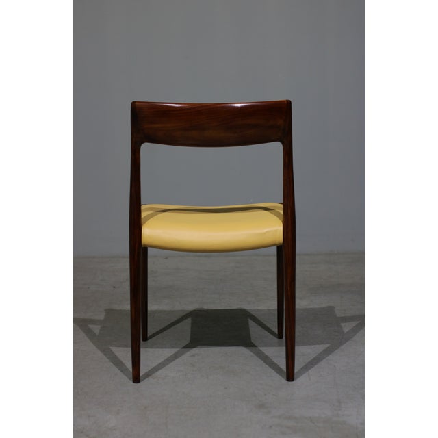 Vintage Model 77 Dining Chairs in Rosewood by Niels O. Moller for J.L. Møllers, 1960, Set of 6 For Sale - Image 4 of 10