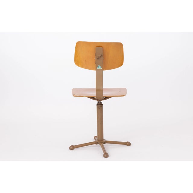 Vintage German Industrial Chair from Drabert, 1960s For Sale - Image 9 of 10