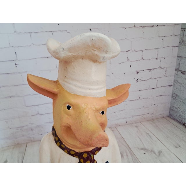 Vintage Cast Iron Butcher's Pig Advertising Prop, 1930s For Sale - Image 13 of 18