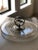 Art Deco 1930s Art Deco Cheese Tray Glass & Aluminum For Sale - Image 3 of 9