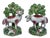 Antique Early 1800s English Walton Staffordshire Pearlware Sheep & Ram Figures - A Pair For Sale
