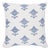 Contemporary Schumacher Rubia Embroidery 16" Pillow in Blue For Sale - Image 3 of 3