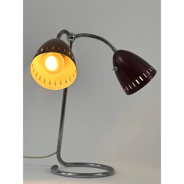 Mid-Century 2-Armed Table Lamp or Desk Light, Germany, 1950s For Sale - Image 13 of 18
