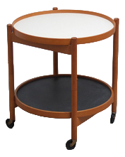 Serving Trolley with Reversible Trays by Hans Bølling for Torben Ørskov, 1960s