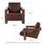 Brown Camden Chair For Sale - Image 8 of 9