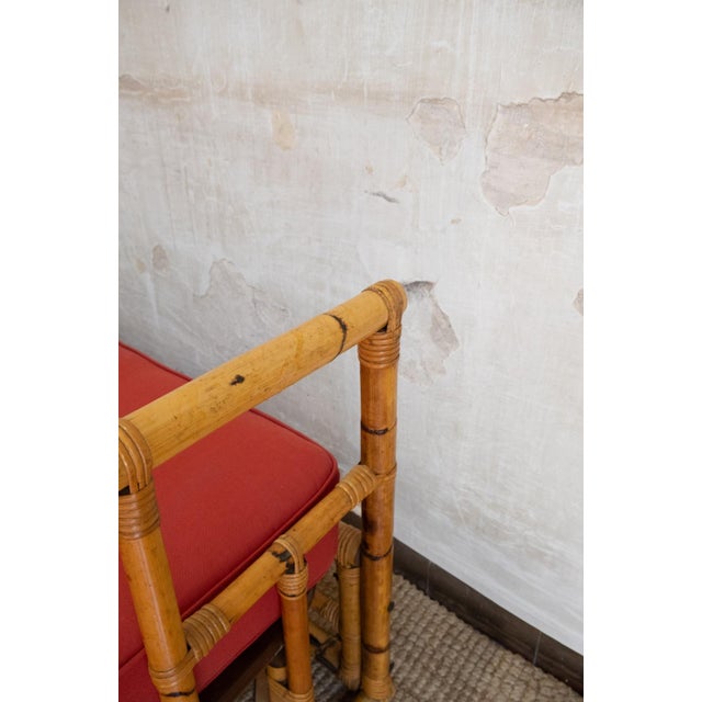 Bamboo Sofa with Geometric Structure from Vivai Del Sud, 1970s For Sale - Image 4 of 6