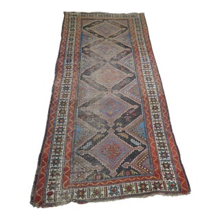 1940s Vintage Tabriz Runner Rug - 3′5″ × 7′11″ For Sale