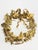Marvelous vintage Petit Choses Dresden wreath made of brass for all holidays with a great brass ribbon. Animals and humans...