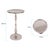 Kenneth Ludwig Chicago Candlestick Nickel Martini Table For Sale - Image 4 of 5
