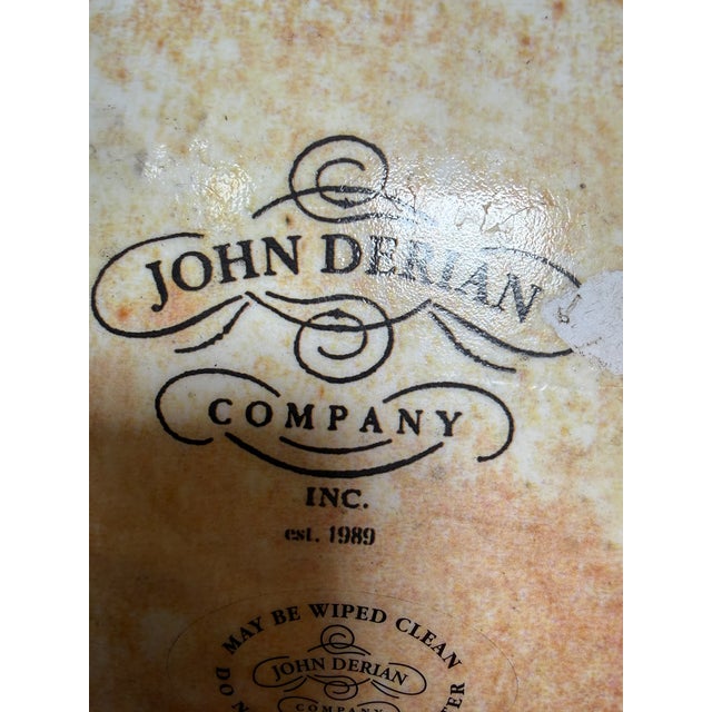 John Derian Company Nautilus Decoupage Glass Tray, Signed For Sale - Image 4 of 12