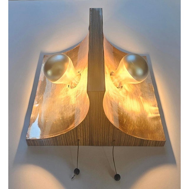 Mid-Century Brass Wall Lamp, Germany, 1970s For Sale - Image 9 of 13