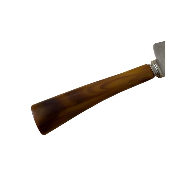 Metal 1950s Bakelite Cake Knife Server For Sale - Image 7 of 11