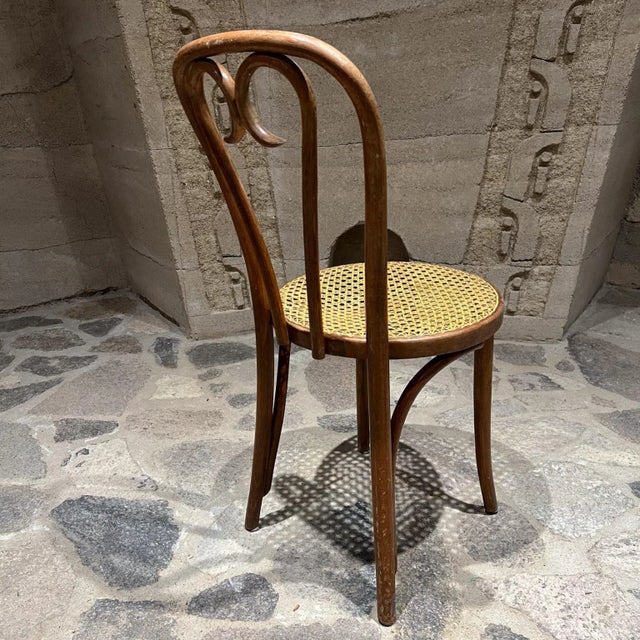 1960s Thonet A16 Sweetheart Chair Bentwood Cane For Sale In San Diego - Image 6 of 12