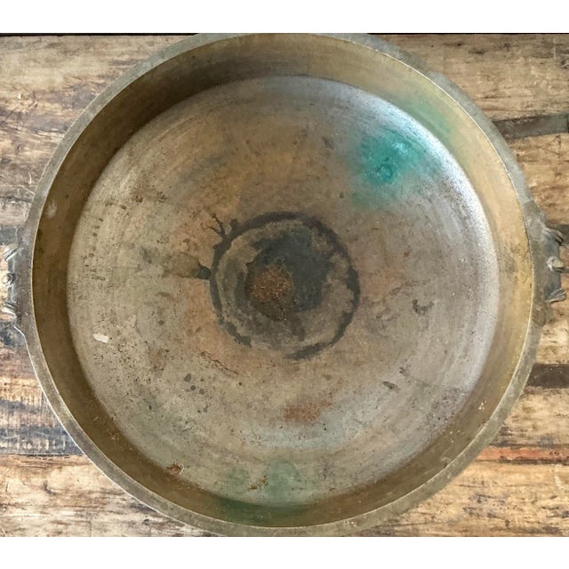 Bronze Vintage Boho Bronze Urli Bowl For Sale - Image 8 of 10