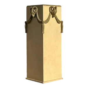 Vintage Regency Plaster Over Fiberglass Rams Head Pedestal