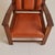 French Colonial Wood + Cognac Leather Armchair, 1944 For Sale In Chicago - Image 6 of 10