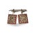 Beautiful antique 14K pink gold dangle earrings featuring rose cut diamonds and natural rubies in an elegant filigree...