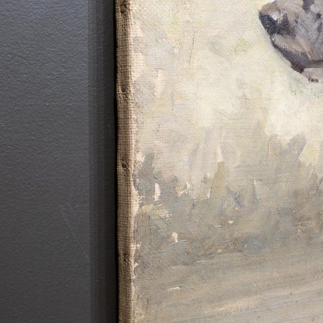 Late 19th Century Late 19th C./Early 20th C. English Setter Portrait, Acrylic and Oil on Canvas For Sale - Image 5 of 5