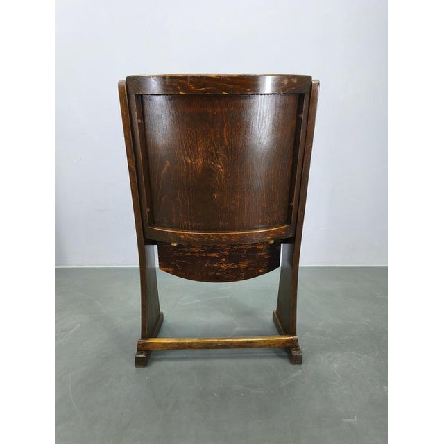 1950s Vintage Cinema Chair in Beech, 1950s For Sale - Image 5 of 13