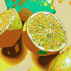 Rafal Gadowski, Lemons 24, 2026, Oil Painting on Canvas