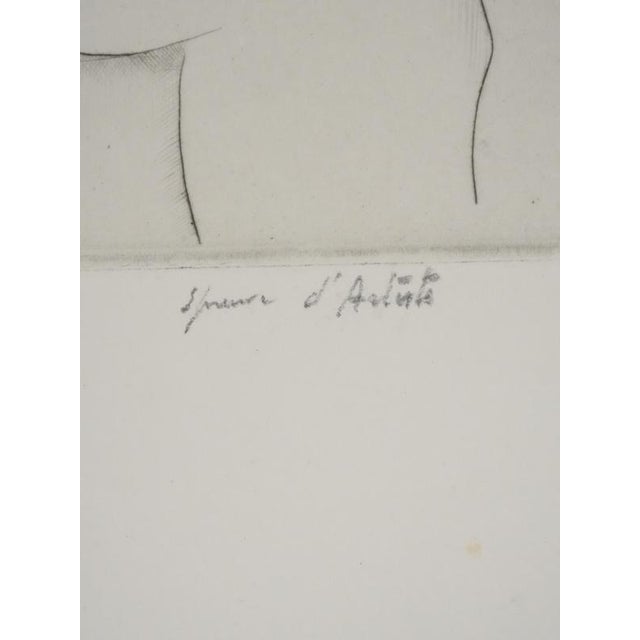 Mily Possoz, The Christmas Tree, Original Signed Engraving For Sale - Image 4 of 11