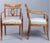 Swedish Biedermeier Golden Birch Carver Chairs, Late 1800s, Set of 3 For Sale - Image 4 of 5