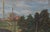 Realism 1970s Industrial Landscape Oil Painting, Ukrainian Art (60-93) For Sale - Image 3 of 6