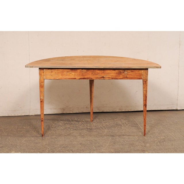 Swedish Demi Lune Console Table From the Early 20th Century For Sale In Atlanta - Image 6 of 10