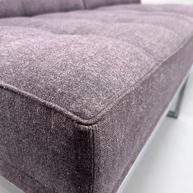 Minimalist Constanze Armchairs with Aubergine Wool Upholstery by Johannes Spalt for Wittmann, Vienna, Austria, 1960s, Set of 2 For Sale - Image 10 of 15