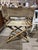 Brown 1980’s McGuire for San Francisco Bamboo & Suede Directors Chair Dining Set For Sale - Image 8 of 12