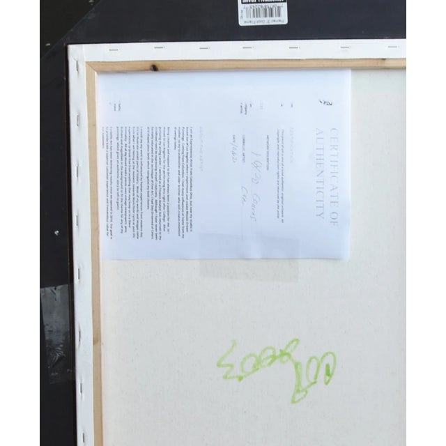 Contemporary Cubism Listed Artist Portraits Oil Painting Including the Antiqued Gold Wood Frame For Sale In Los Angeles - Image 6 of 7