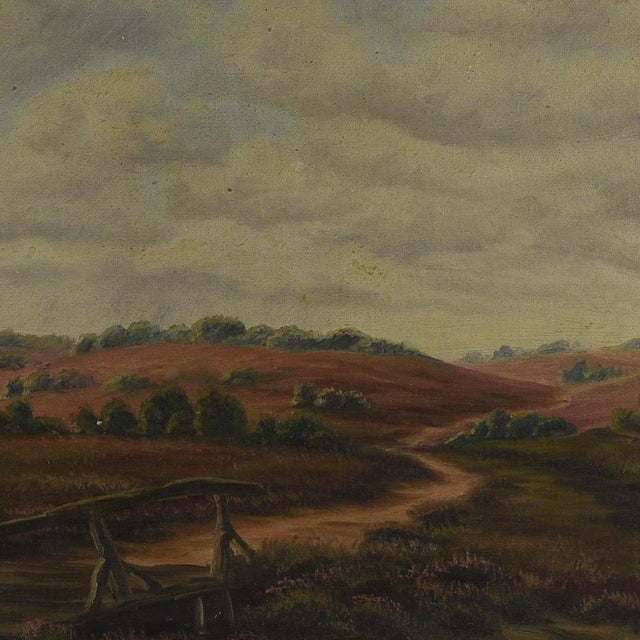 Landscape, Oil on Canvas, Early 1900s, Framed For Sale - Image 5 of 9