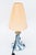 Table Lamp with Fabric Shade from Meissen Porcelain, Germany, 1950s For Sale - Image 10 of 16