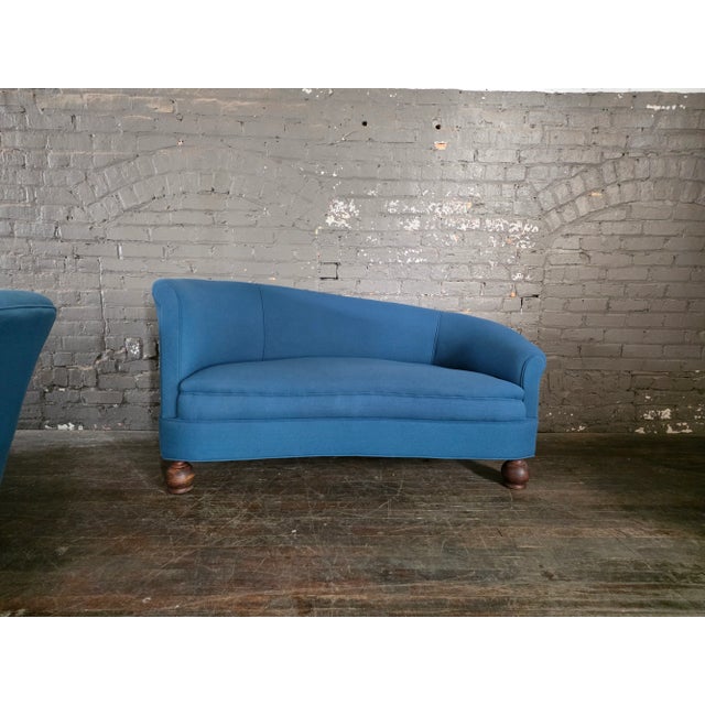 1940s Curved Asymmetrical Banana Form Sofa For Sale - Image 15 of 18