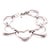 A rare vintage Tiffany & Co. Elsa Peretti Six Heart bracelet crafted in sterling silver, featuring the designer’s iconic...