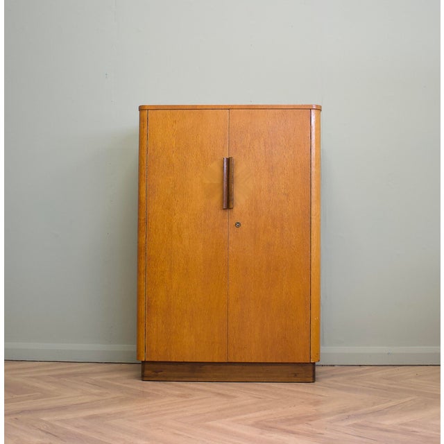 Art Deco Oak Compact Wardrobe, 1930s For Sale - Image 4 of 10