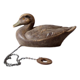 1950s General Fibre Ariduk Mallard Hen Duck Decoy For Sale