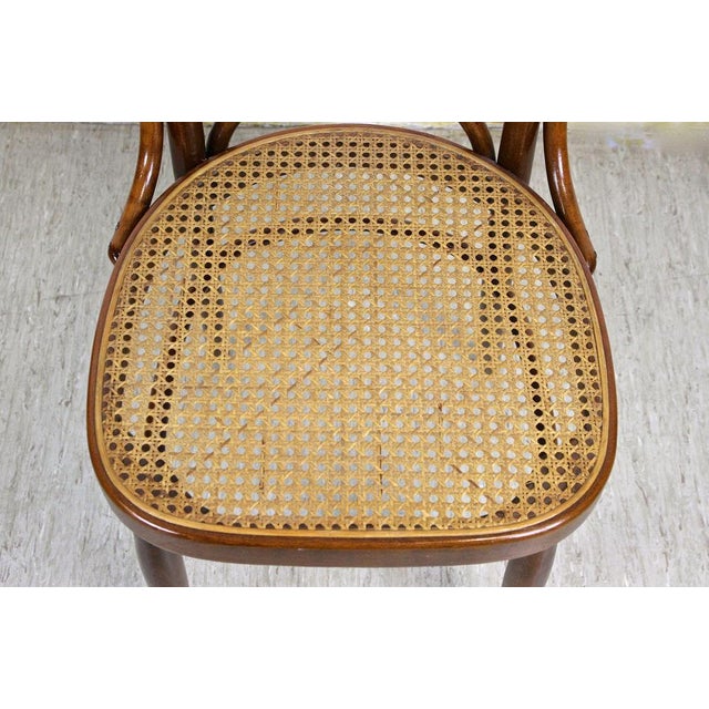 Austrian Art Nouveau Chairs with Table in Bentwood from Thonet, 1915, Set of 5 For Sale - Image 6 of 18