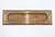 Vintage spring loaded mail slot that opens inward at 45 degrees to allow mail through. Made of brass with a patina finish....