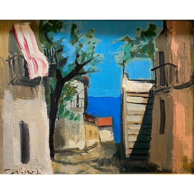 William Goliasch, Sicily Landscape, Oil on Wood, 1972 For Sale - Image 9 of 9