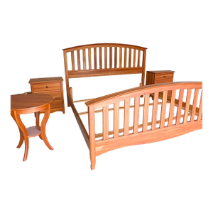 Richardson Brothers Solid Cherry Wood King Bedroom Set – Made in Usa