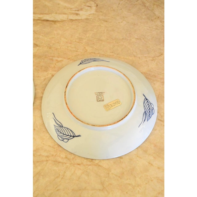 Red Japanese Imari Decorative Plates (Set of 2) For Sale - Image 8 of 9