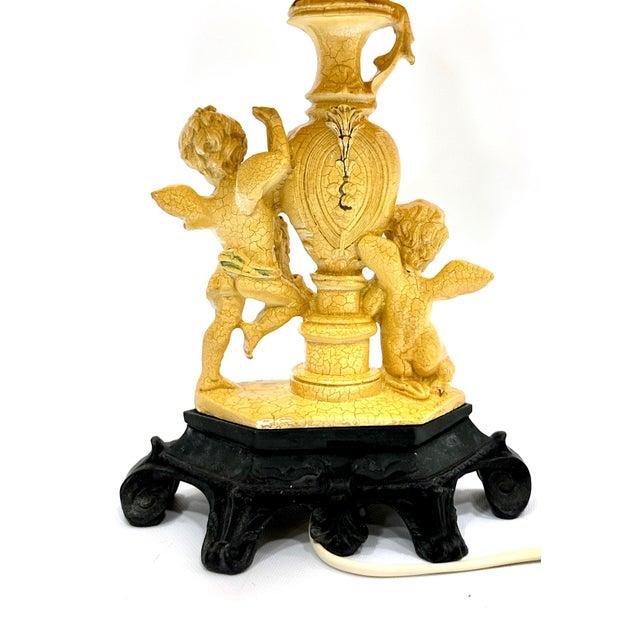 Neo-Classical Table Lamp with Cherubs by Amilcare Santini for Kalmar, 1960s For Sale - Image 11 of 12