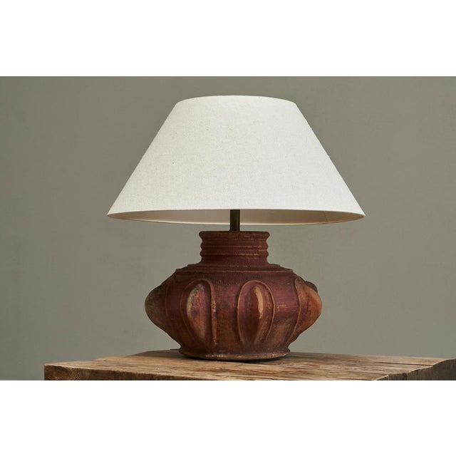 Wabi Sabi Studio Pottery Table Lamp, 1950s For Sale - Image 11 of 12