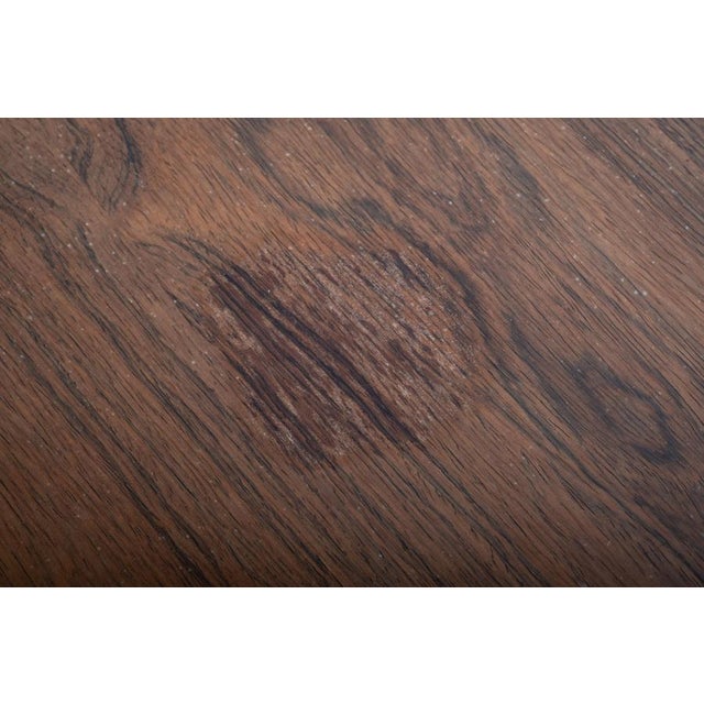 Oval Extendable Dining Table in Rosewood attributed to John Mortensen, Denmark, 1960s For Sale - Image 12 of 13