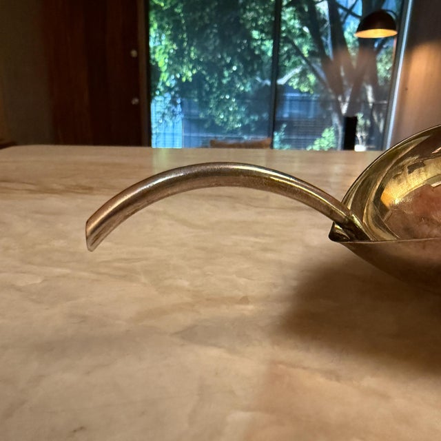 Christofle Christofle Gallia Lino Sabatini Silver-Plated Leaf-Shaped Dish Mid-Century Modern For Sale - Image 4 of 16