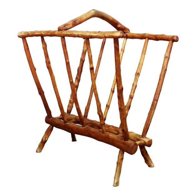 Vintage Magazine Rack, 1950s For Sale