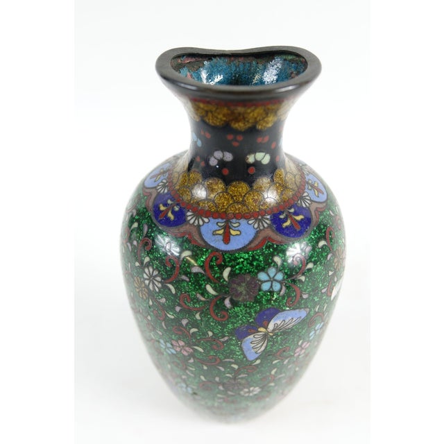 Early 20th Century Antique Chinese Cloisonne Vase For Sale - Image 5 of 10